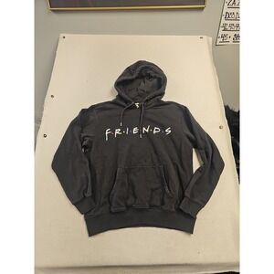 Friends Tv Show Hooded Sweatshirt SZ M Black Label Of Graded Goods Warner Broth